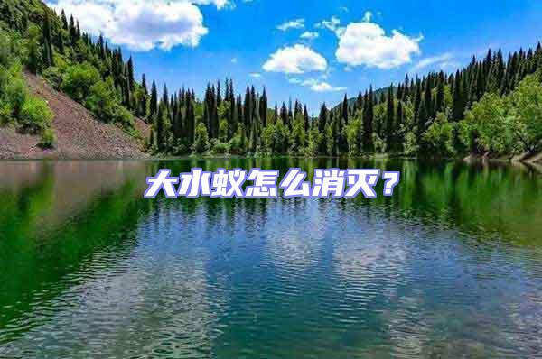 大水蚁怎么消灭？