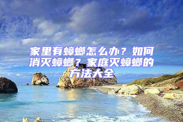 家里有蟑螂怎么办？如何消灭蟑螂？家庭灭蟑螂的方法大全