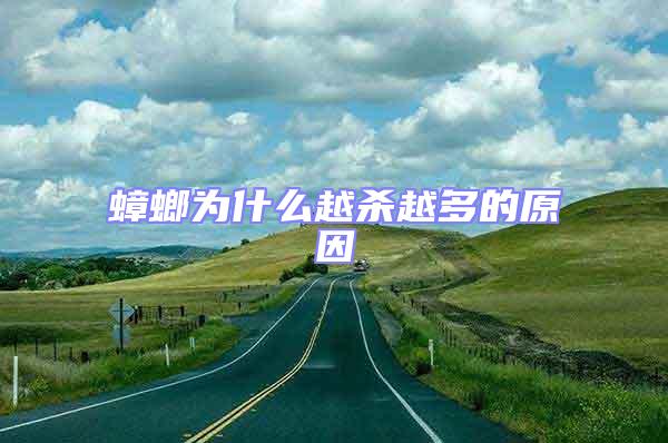 蟑螂为什么越杀越多的原因