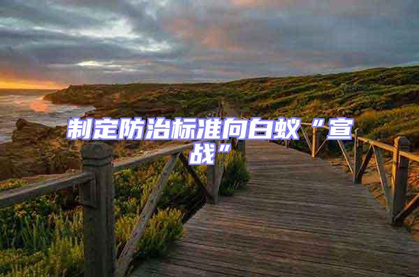 制定防治标准向白蚁“宣战”