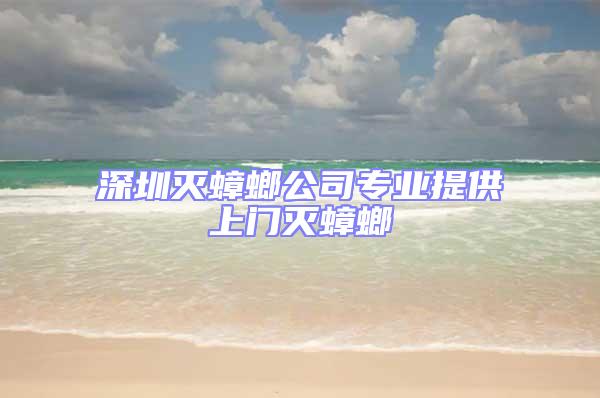 深圳灭蟑螂公司专业提供上门灭蟑螂