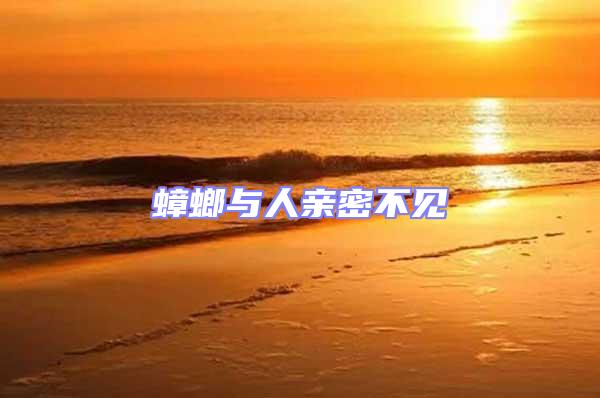 蟑螂与人亲密不见