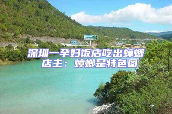深圳一孕妇饭店吃出蟑螂 店主：蟑螂是特色图
