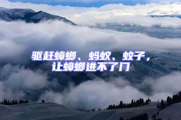 驱赶蟑螂、蚂蚁、蚊子，让蟑螂进不了门