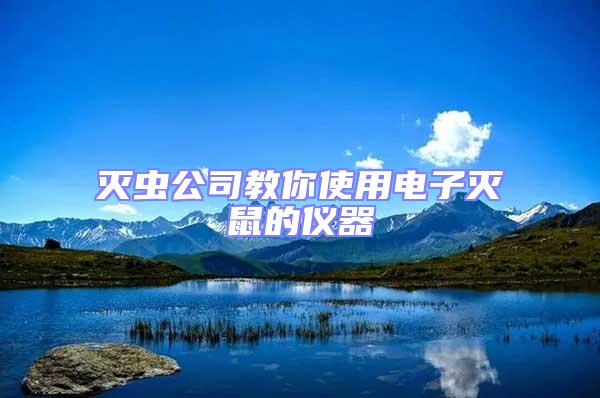 灭虫公司教你使用电子灭鼠的仪器