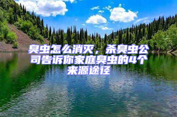 臭虫怎么消灭，杀臭虫公司告诉你家庭臭虫的4个来源途径