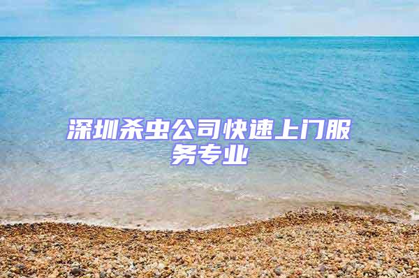 深圳杀虫公司快速上门服务专业