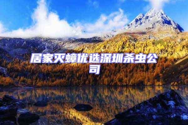 居家灭蟑优选深圳杀虫公司