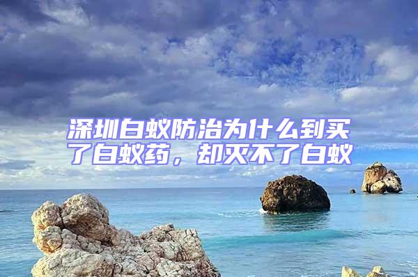 深圳白蚁防治为什么到买了白蚁药，却灭不了白蚁