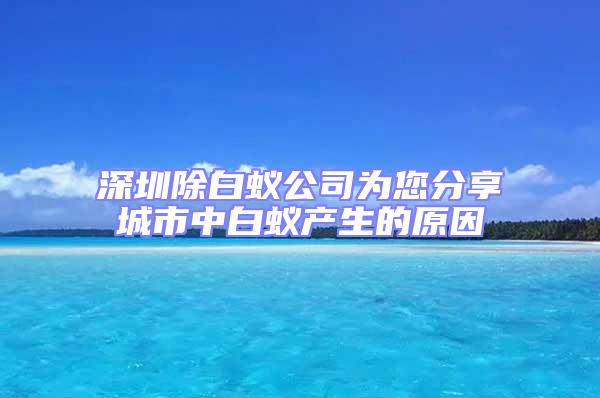 深圳除白蚁公司为您分享城市中白蚁产生的原因