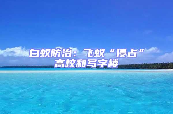 白蚁防治：飞蚁“侵占”高校和写字楼