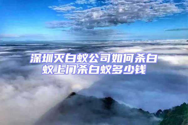深圳灭白蚁公司如何杀白蚁上门杀白蚁多少钱