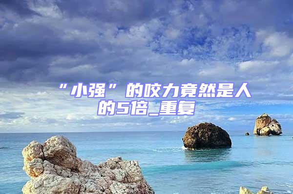 “小强”的咬力竟然是人的5倍_重复