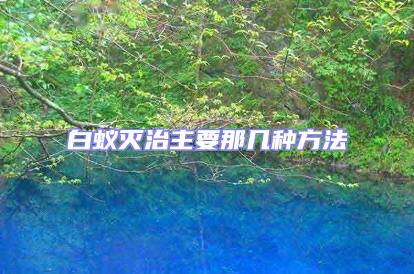 白蚁灭治主要那几种方法
