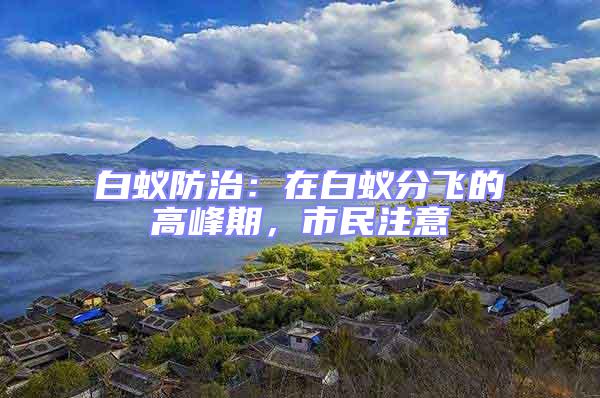 白蚁防治：在白蚁分飞的高峰期，市民注意