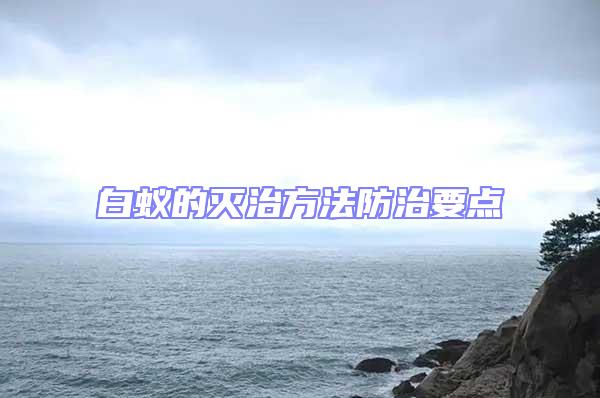 白蚁的灭治方法防治要点
