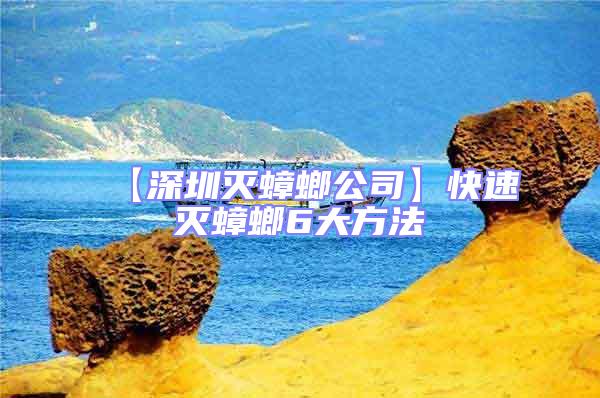【深圳灭蟑螂公司】快速灭蟑螂6大方法