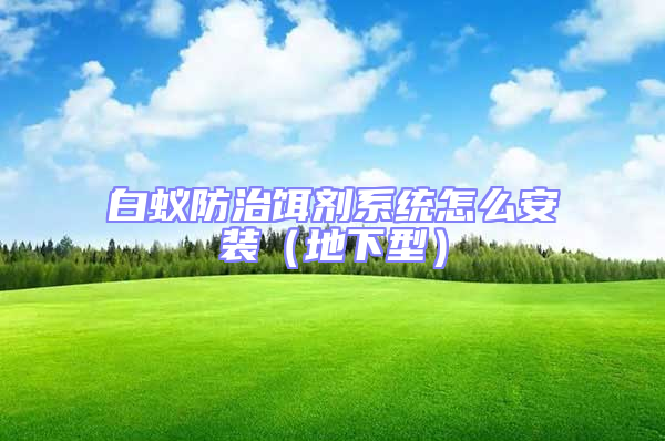 白蚁防治饵剂系统怎么安装（地下型）