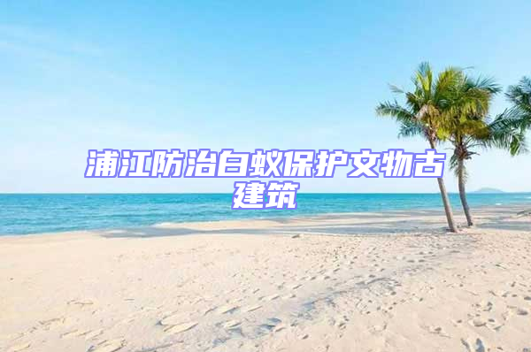 浦江防治白蚁保护文物古建筑