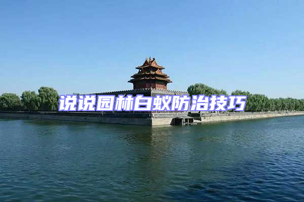 说说园林白蚁防治技巧