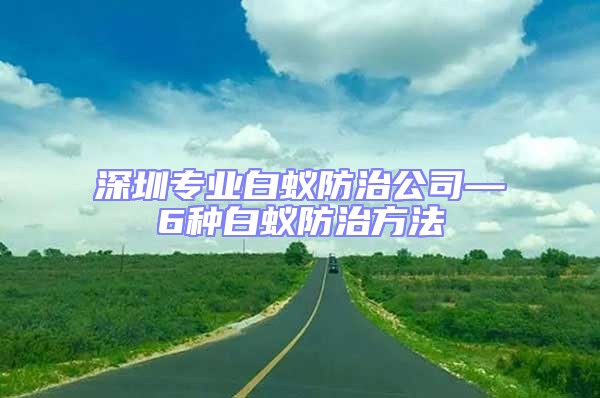 深圳专业白蚁防治公司—6种白蚁防治方法