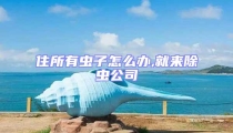 住所有虫子怎么办,就来除虫公司