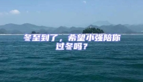 冬至到了，希望小强陪你过冬吗？