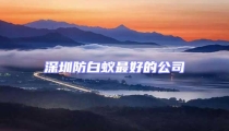 深圳防白蚁最好的公司