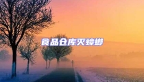 食品仓库灭蟑螂
