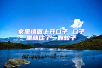 家里墙面上开口子 口子里就住了一群蚊子