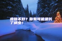 皮肤不好？你有可能是长了螨虫！