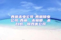 西丽杀虫公司-西丽除虫公司-西丽，杀蟑螂，杀白蚁，除四害公司