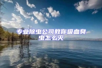 专业除虫公司教你吸血臭虫怎么灭