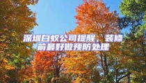 深圳白蚁公司提醒,装修前最好做预防处理