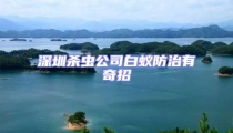 深圳杀虫公司白蚁防治有奇招