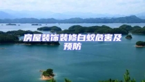 房屋装饰装修白蚁危害及预防