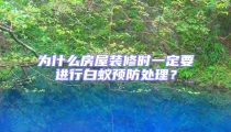 为什么房屋装修时一定要进行白蚁预防处理？