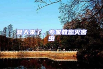 夏天来了，专家教您灭害虫