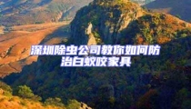 深圳除虫公司教你如何防治白蚁咬家具