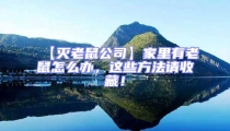 【灭老鼠公司】家里有老鼠怎么办,这些方法请收藏!