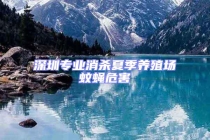深圳专业消杀夏季养殖场蚊蝇危害