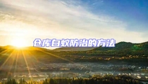 仓库白蚁防治的方法
