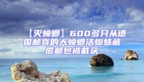 【灭蟑螂】600多只从德国邮寄的大蟑螂活蜘蛛藏匿邮包被截获