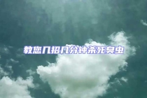 教您几招几分钟杀死臭虫