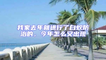 我家去年就进行了白蚁防治的,今年怎么又出现