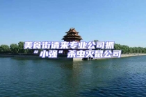 美食街请来专业公司抓“小强”杀虫灭鼠公司