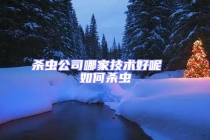 杀虫公司哪家技术好呢  如何杀虫