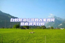 白蚁防治公司教大家如何彻底消灭白蚁