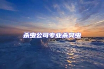 杀虫公司专业杀臭虫