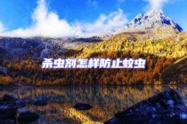 杀虫剂怎样防止蚊虫